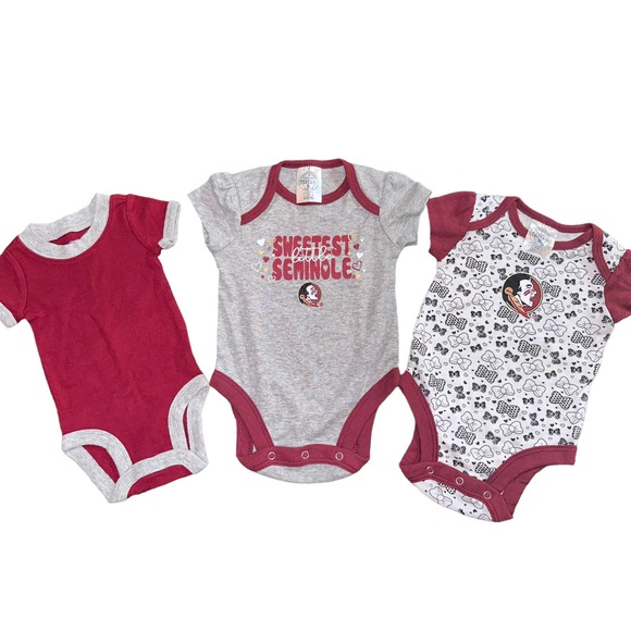 rivalry Other - NWOT 3 Newborn Outfit FSU Baby Florida State Seminoles